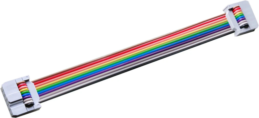 Siron X200 UL2651 28AWG Rainbow Ribbon Harness Cable with IDC Connectors Cable Wires