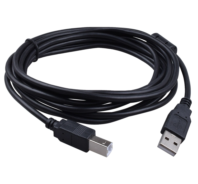 High Quality Black 1.5m USB2.0 Am to Bm Printer Cable