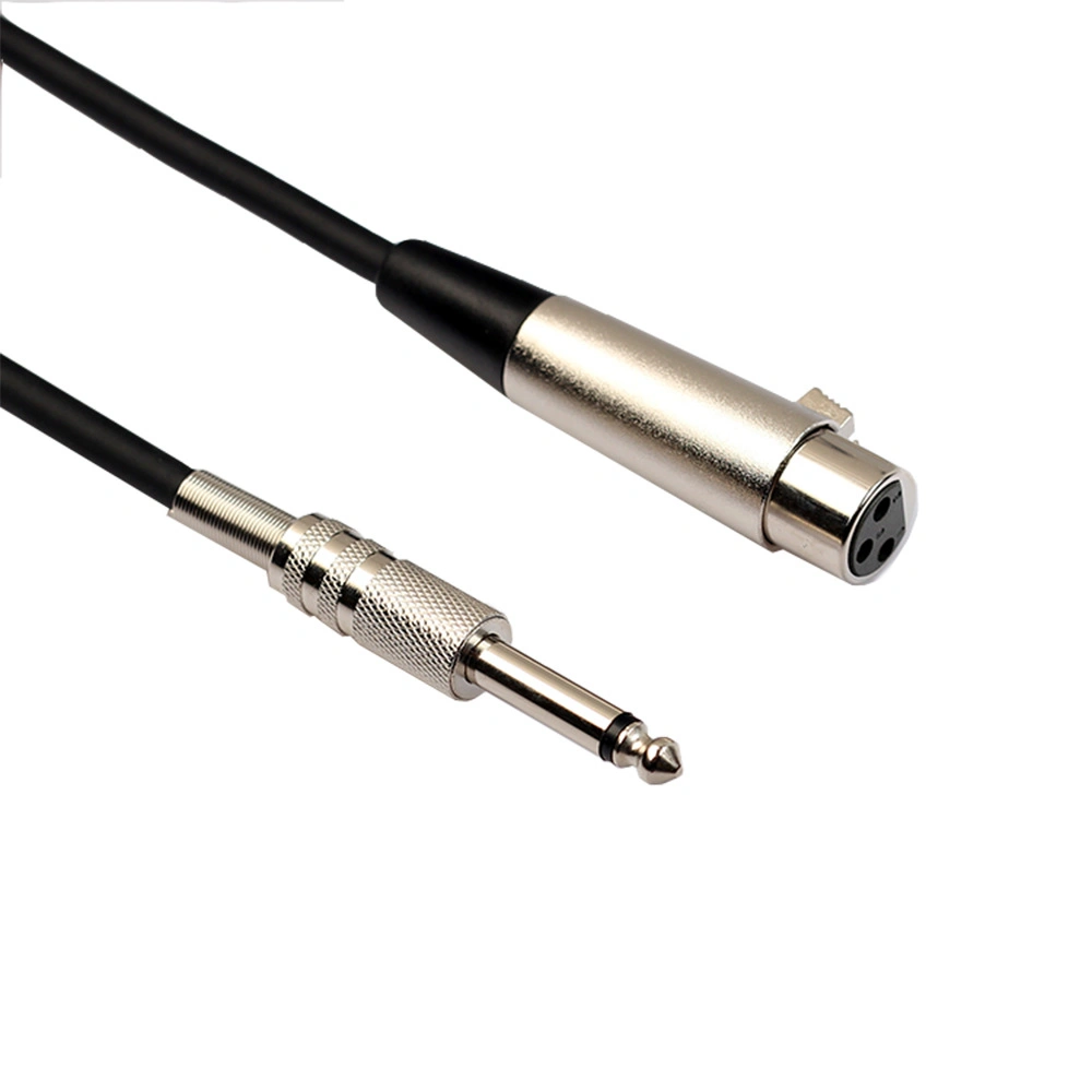 1 Meters Audio Cables XLR Female to 6.3mm Trs Male PRO Audio Video Stereo Mic Cable