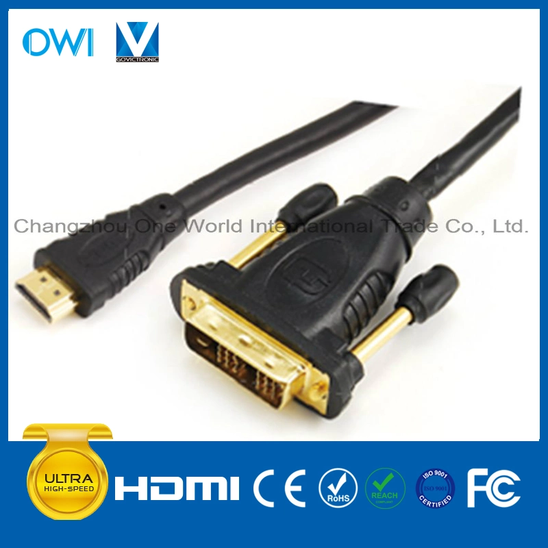 HDMI 19pin Plug to DVI Plug Digital Cable