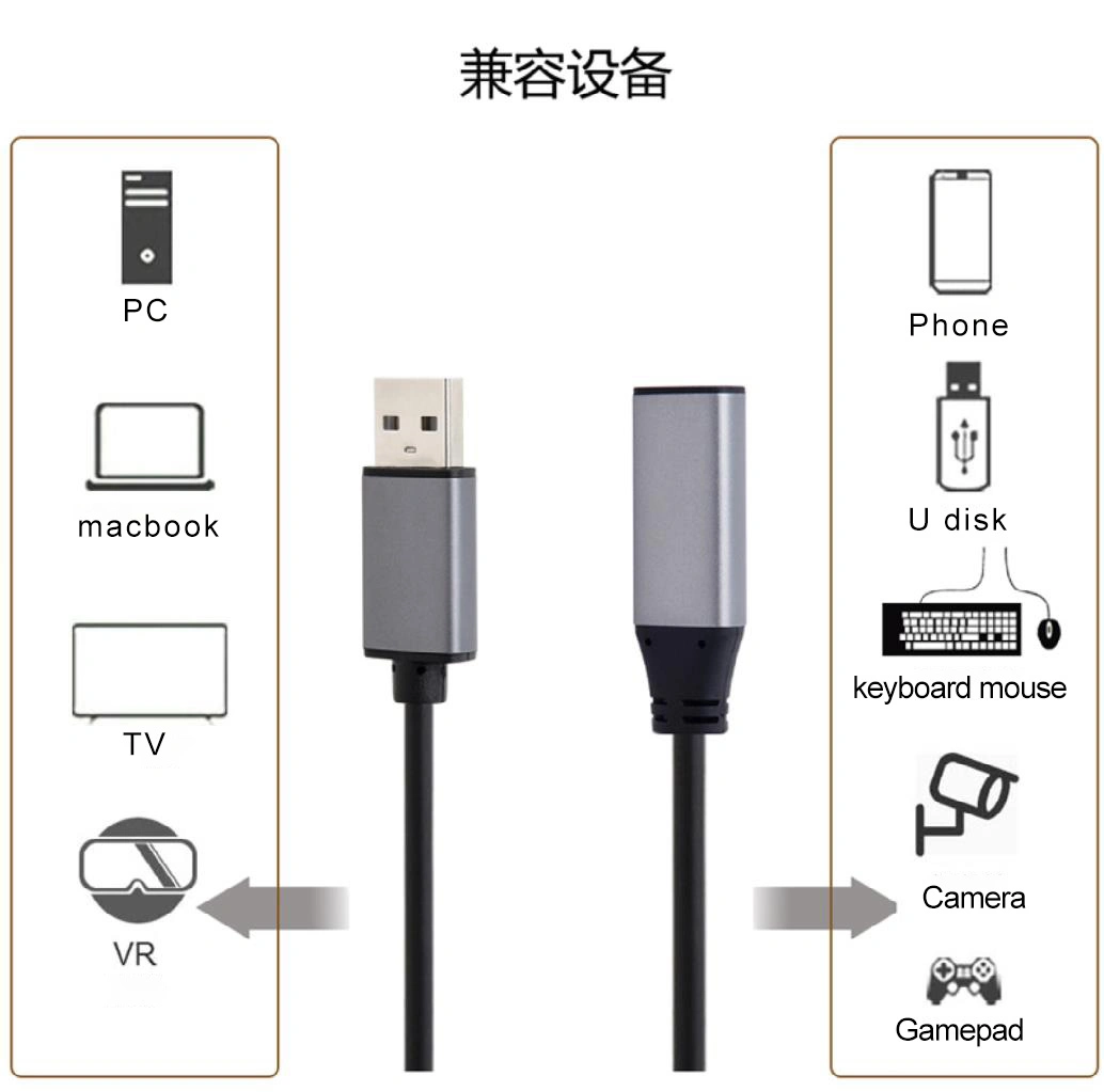 Male-Female 30m 500 Mbps Long USB 2.0 Extension Cable