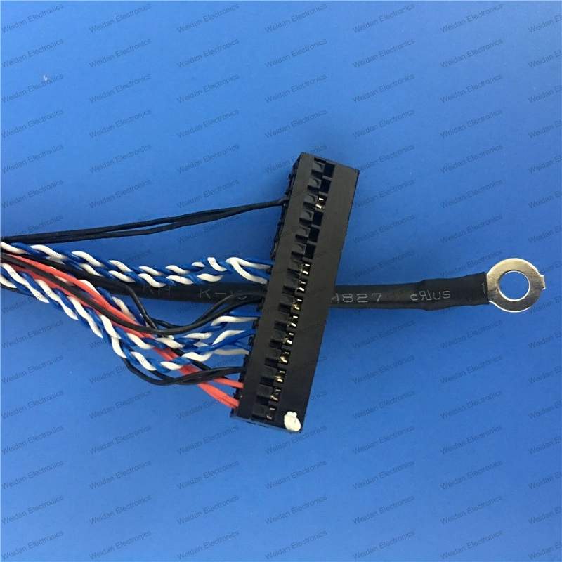 Lvds Cable Fix-30p Double 2CH 8bit for 17inch~23inch LCD Panel Length 50cm