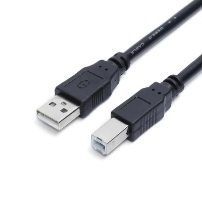 High Quality Black 1.5m USB2.0 Am to Bm Printer Cable