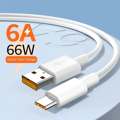 Factory Premium 6A Super Fast Charging Cable USB C Cable Type C Fast Charger Data Cable for Samsung