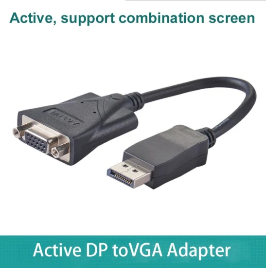 Displayport to VGA Cable 1080P 60Hz Active Convertor Cable
