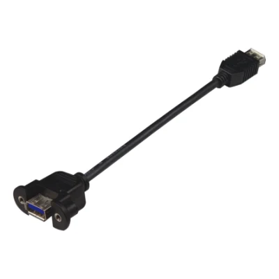 Panel Mount Extension Cable USB 2.0 a Female to USB/a Female (9.3002)