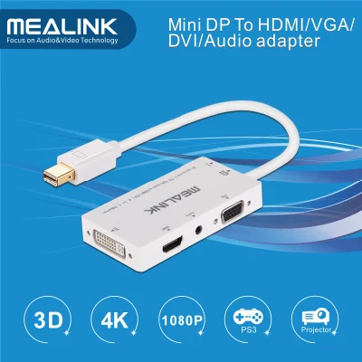 Mini Displayport Dp to HDMI/DVI/VGA /Stereo Audio Adapter Cable