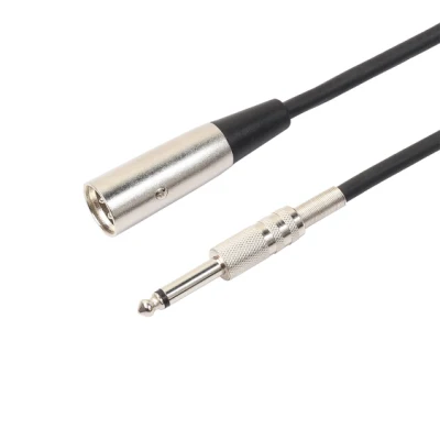 Professional Cables 1.8 Meters Audio Cables XLR Female to 6.3mm Trs Male PRO Audio Video Stereo Mic Cable
