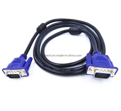 OEM 1.8m 1080P Male to Female 15 Pin VGA to VGA Cable for PC Computer 1m 1.5m 2m 3m 5m 10m